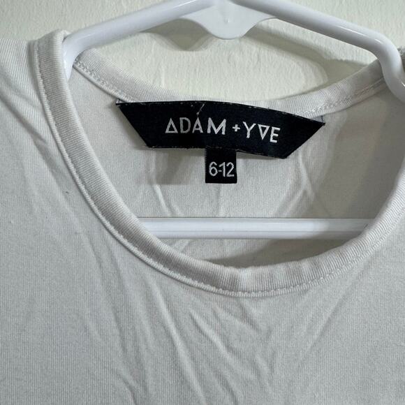Adam + Yve White & Black Pocket T Shirt Size 6-12 Months - Picture 2 of 7